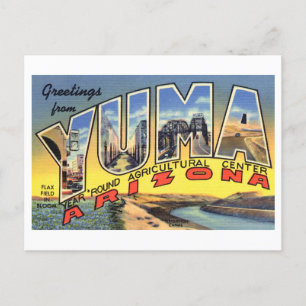 Grußkarten aus Yuma, Arizona im Vintage-Stil Postkarte