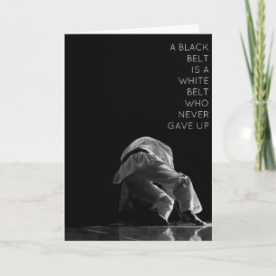 Grußkarten BLACK BELT IST EIN WEISSER GRIFF Karte