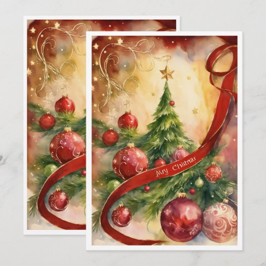 Grußkarten Dankeskarte (Vorne/Hinten)