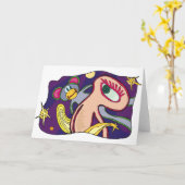 Grußkarten der Science Fiction Karte (Gelbe Blume)