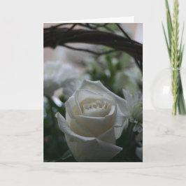 Grußkarten der weißen Rose der Beileids-Karte Karte