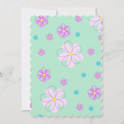 Grußkarten Einladung (Rückseite)