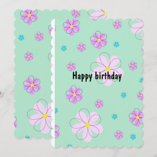 Grußkarten Einladung (Vorne/Hinten)