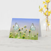 Grußkarten - Federballmärsche Karte (Gelbe Blume)