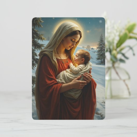 Grußkarten Feiertagskarte (Stehend Vorderseite)