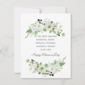 Grußkarten Feiertagskarte (Rückseite)