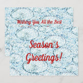 Grußkarten Feiertagskarte (Vorne/Hinten)