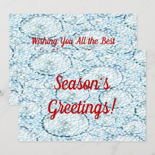 Grußkarten Feiertagskarte (Vorne/Hinten)