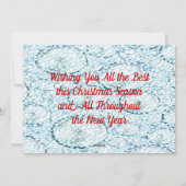 Grußkarten Feiertagskarte (Rückseite)