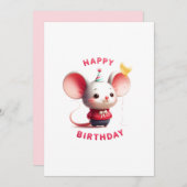 Grußkarten Feiertagskarte (Vorne/Hinten)