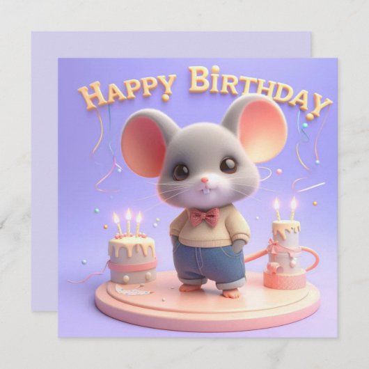 Grußkarten Feiertagskarte (Vorne/Hinten)