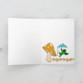 Grußkarten-Frosch-Ribbit-Pilz Karte (Innenseite)