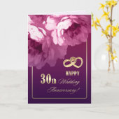 Grußkarten für das 30. Hochzeitstag Karte (Gelbe Blume)