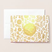 Grußkarten für das 50. Jubiläum Folienkarte (Vorderseite mit Umschlag)