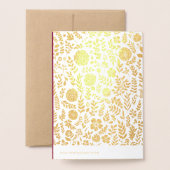 Grußkarten für das 70. Hochzeitstag Folienkarte (Rückseite mit Umschlag)