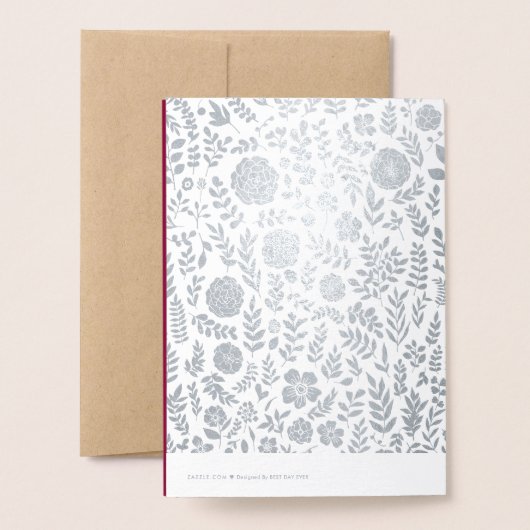 Grußkarten für das 70. Hochzeitstag Folienkarte (Rückseite mit Umschlag)