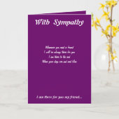 Grußkarten für das Friend Beileid Karte (Gelbe Blume)