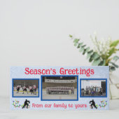 Grußkarten für das Hockey-Foto der Saison (Stehend Vorderseite)