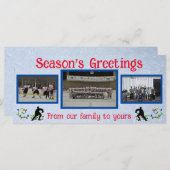 Grußkarten für das Hockey-Foto der Saison (Vorne/Hinten)