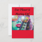 Grußkarten für den Klimawandel Dankeskarte (Vorderseite)