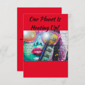 Grußkarten für den Klimawandel Dankeskarte (Vorne/Hinten)