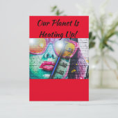 Grußkarten für den Klimawandel Dankeskarte (Stehend Vorderseite)