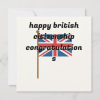 Grußkarten für die britische Staatsbürgerschaft