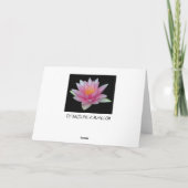 Grußkarten für die Wasserlilie Karte (Rückseite)