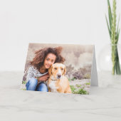 Grußkarten für Fotos mit benutzerdefinierten Begri Karte (Vorderseite)