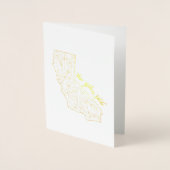 Grußkarten für Golden Staat Folienkarte (Vorderseite)