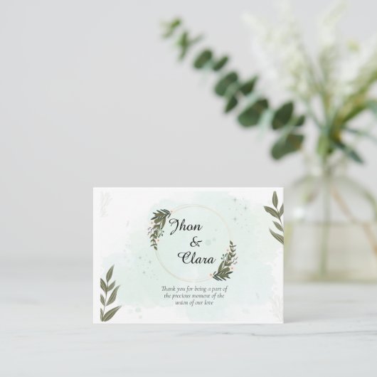 Grußkarten für Paare Visitenkarte (Stehend Vorderseite)