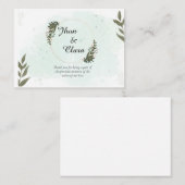 Grußkarten für Paare Visitenkarte (Vorne/Hinten)