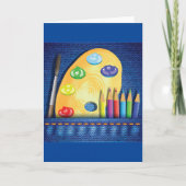 Grußkarten für Stifte und Pinsel Karte (Vorderseite)