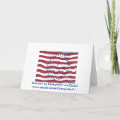 Grußkarten für US Flagge Karte (Rückseite)