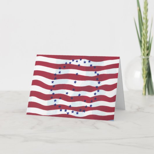 Grußkarten für US Flagge Karte (Vorderseite)