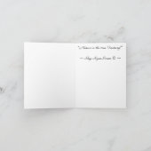 Grußkarten für White Egret, Aurora & Moon Dankeskarte (Innenseite)