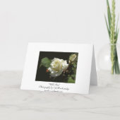 Grußkarten für Wild White Rose Einladung (Rückseite)
