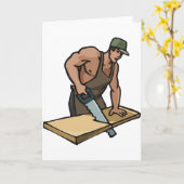 Grußkarten für Zimmerleute Karte (Gelbe Blume)