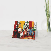 Grußkarten "Hausa Musicians"