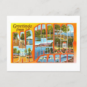 Grußkarten im Vintage-Stil aus Bar Harbor, Maine, Postkarte