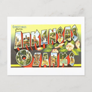 Grußkarten im Vintage-Stil aus den Arkansas Ozarks Postkarte