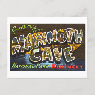 Grußkarten im Vintage-Stil aus der Mammoth Cave in Postkarte