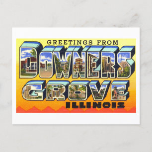 Grußkarten im Vintage-Stil aus Downers Grove, Illi Postkarte