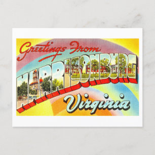 Grußkarten im Vintage-Stil aus Harrisonburg, Virgi Postkarte