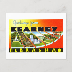 Grußkarten im Vintage-Stil aus Kearney, Nebraska, Postkarte