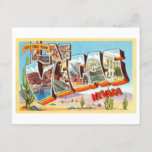 Grußkarten im Vintage-Stil aus Las Vegas, Nevada Postkarte