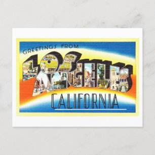 Grußkarten im Vintage-Stil aus Los Angeles, Kalifo Postkarte