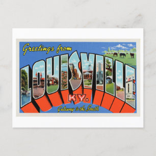 Grußkarten im Vintage-Stil aus Louisville, Kentuck Postkarte