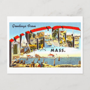 Grußkarten im Vintage-Stil aus Nantucket, Massachu Postkarte