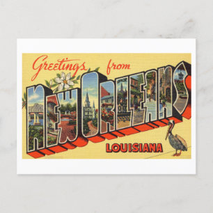 Grußkarten im Vintage-Stil aus New Orleans, Louisi Postkarte